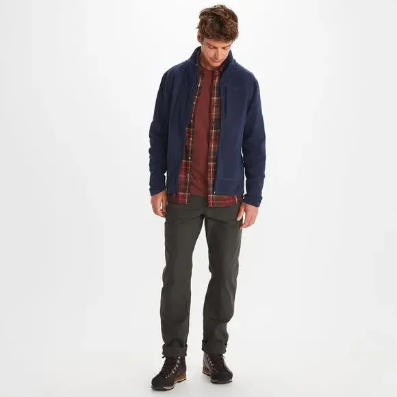 Marmot Reactor Polartec Microfleece Jacket Zip Closure Navy XXL 2XL $100 MSRP - Picture 2 of 9